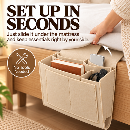 Bedside Hanging Organizer – Keep Essentials Within Reach