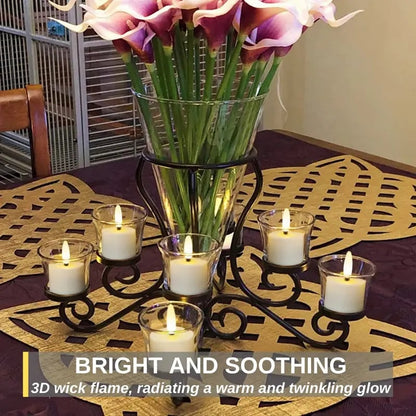 🔥 The Last Tea Lights You’ll Ever Need (6 Pack)— Rechargeable, Realistic & Remote-Controlled!
