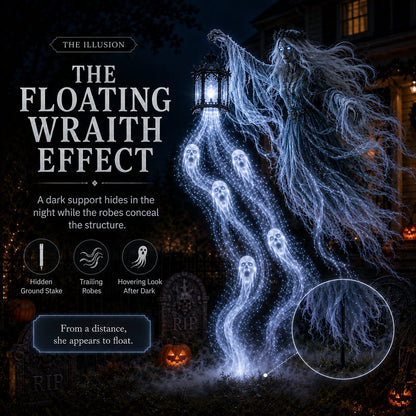 💀Wailing Wraith Lighted Halloween Yard Decoration (31.5*16in)