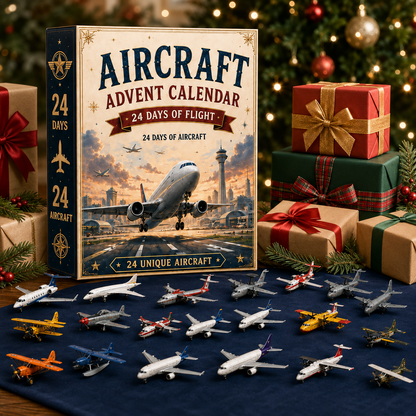 24 Days of Flight with 24 Unique Miniature Airplanes, Jets & Aviation Collectibles