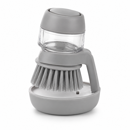 🧼 Press-to-Dispense Dish Brush with Storage Base