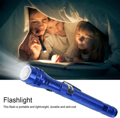 Flexible Telescopic LED Flashlight with Magnetic Tip 🔦
