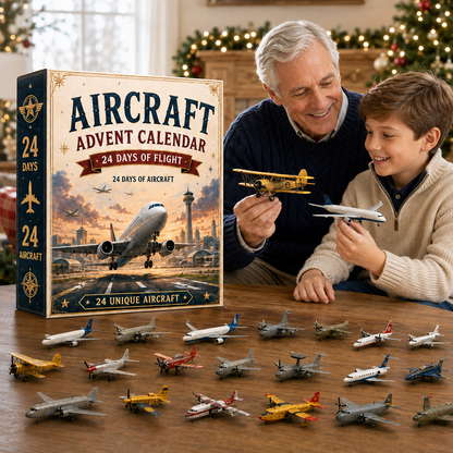 24 Days of Flight with 24 Unique Miniature Airplanes, Jets & Aviation Collectibles