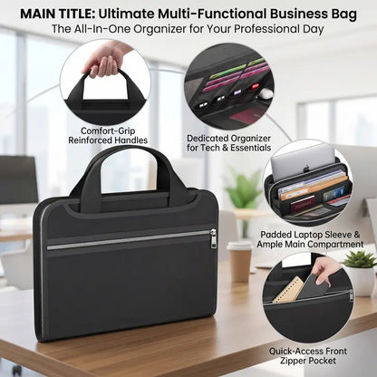 Fire-Resistant Document Organizer Bag