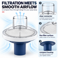 Breathing machine filter