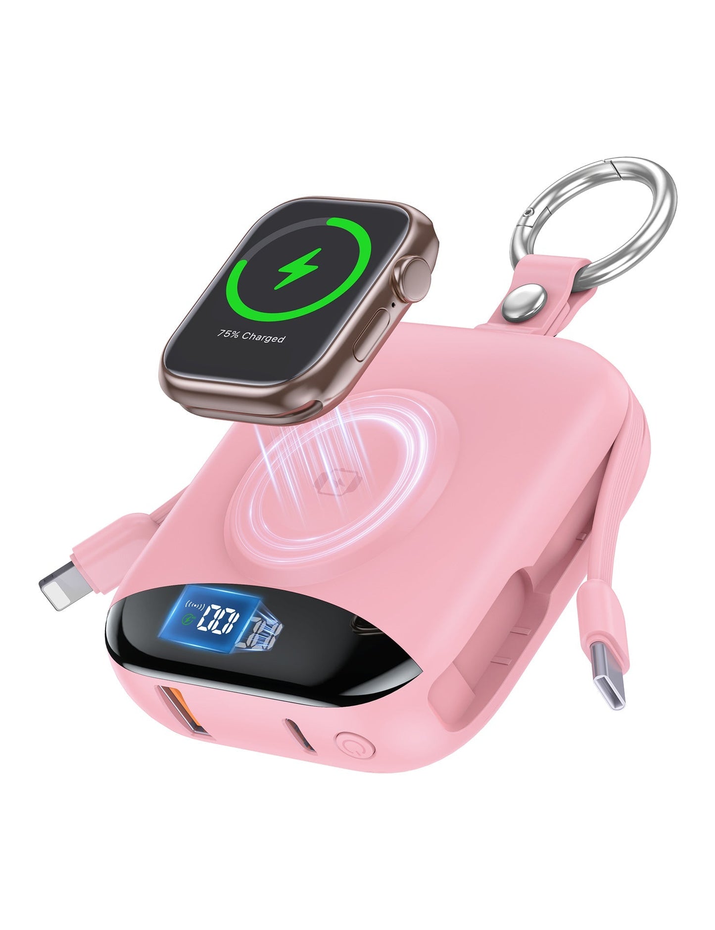 🔋 3-in-1 Magnetic Power Bank 10000mAh – Portable Charger for iPhone, Apple Watch & AirPods