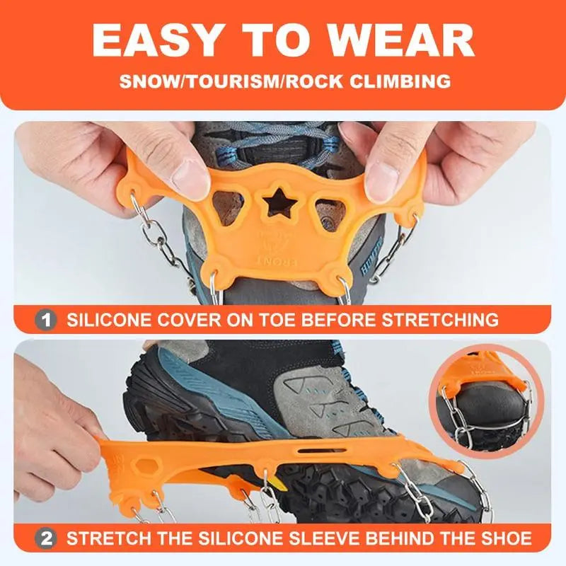 Ice Cleats for Shoes – Anti-Slip Snow Grips for Winter Walking & Hiking