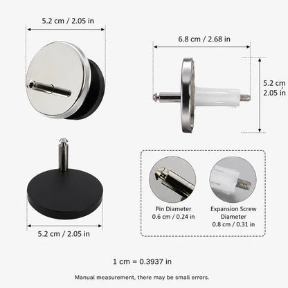 Universal Toilet Seat Expansion Screw Bolts, Thickened Stainless Steel🔩