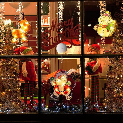 🎄 Christmas Window Hanging Lights 🌟