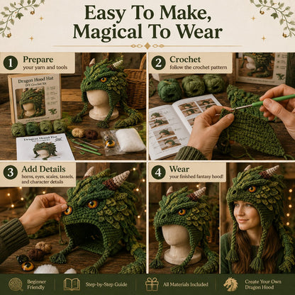 Fantasy Hood Hat DIY Crochet Kit