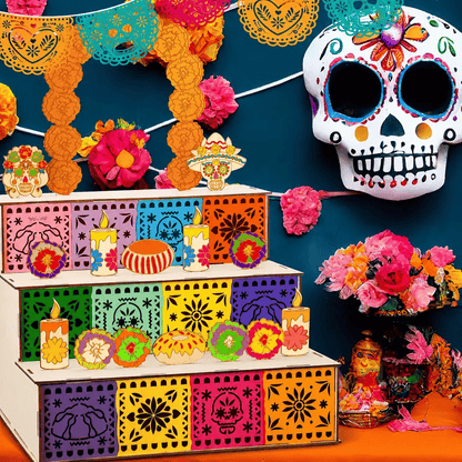 🏵️Day of the Dead Wooden Altar Display Set