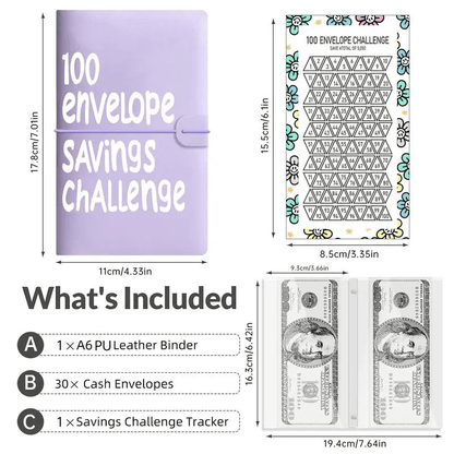 🔥✉️100 Envelope Savings Challenge Book