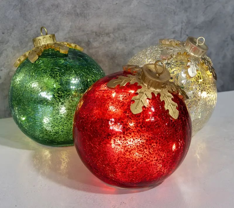 🎅Glass Tabletop Christmas Ornaments🔔🎁