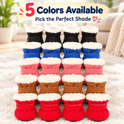 Soft Velvet Puppy Booties | Non-Slip Paw Covers, Set of 4, product image 4