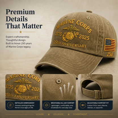 American Heritage Embroidered Cap with Free Honor Coin