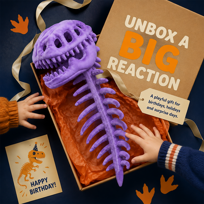 Kids’ Plush Dinosaur Skeleton Halloween Costume