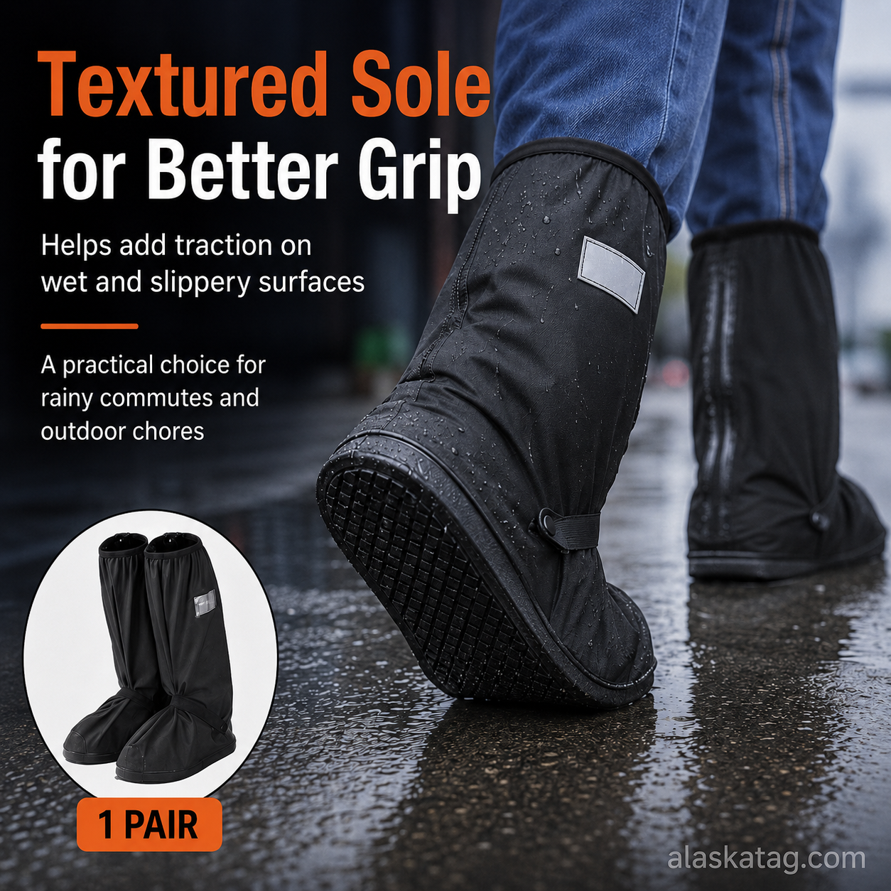 🌧️ Reusable Waterproof Boot Covers for Rain, Mud & Snow