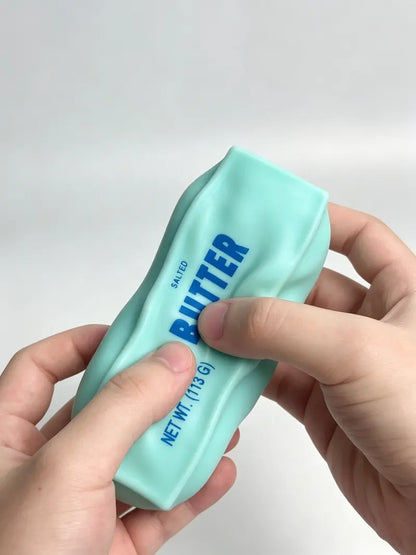 🧈 2 PCS Crunchy Butter Bar Squishy Toys – Satisfying Sensory Fidget Set