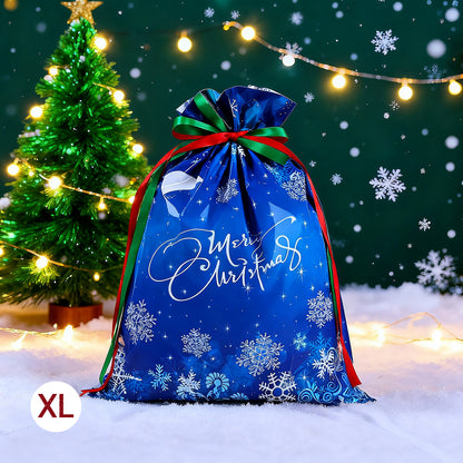 Christmas Cheer Drawstring Gift Bags