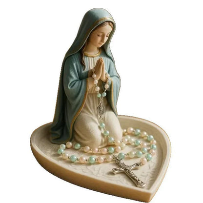 Virgin Mary Rosary Holder - With Necklace