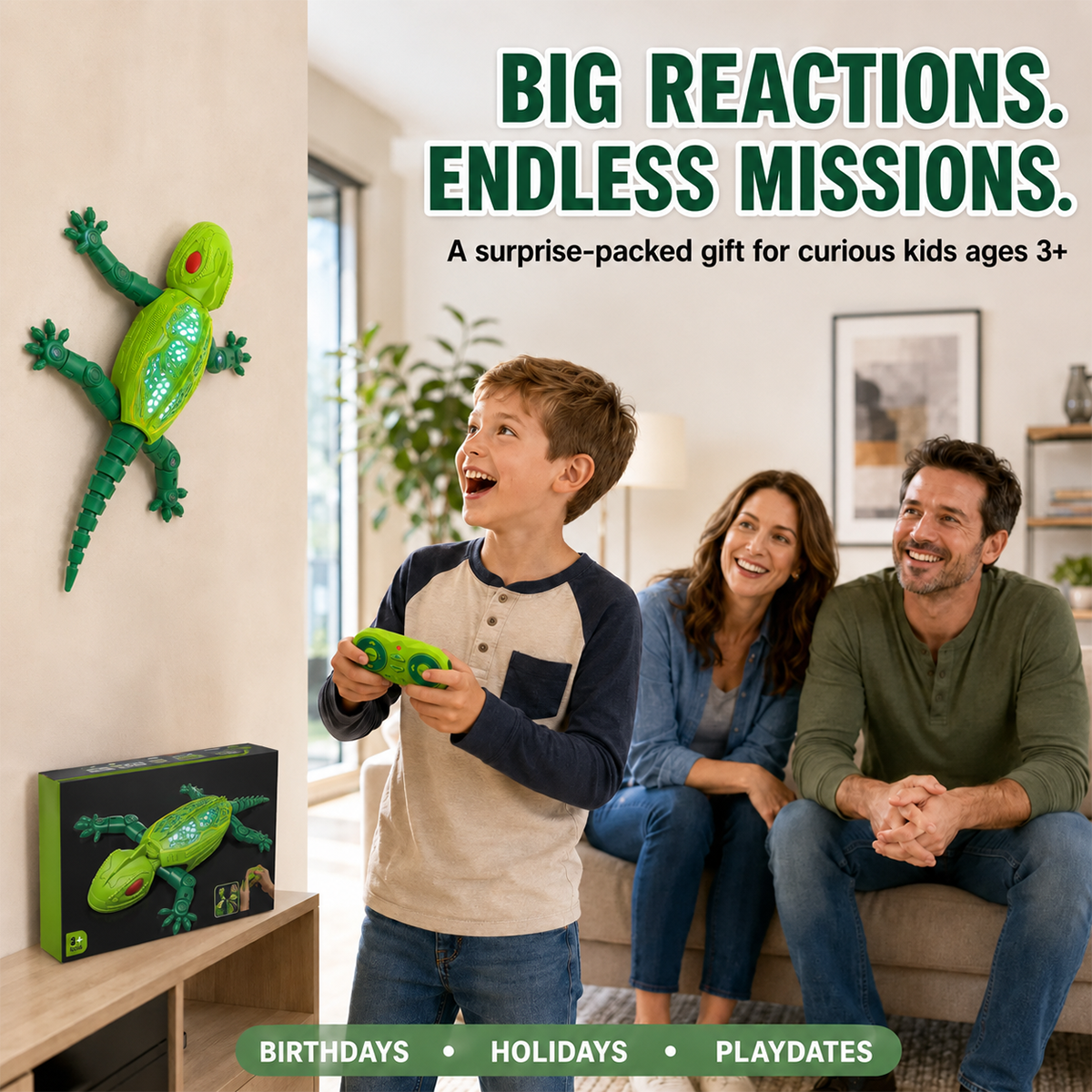 Wall-Climbing Remote Control Robotic Gecko