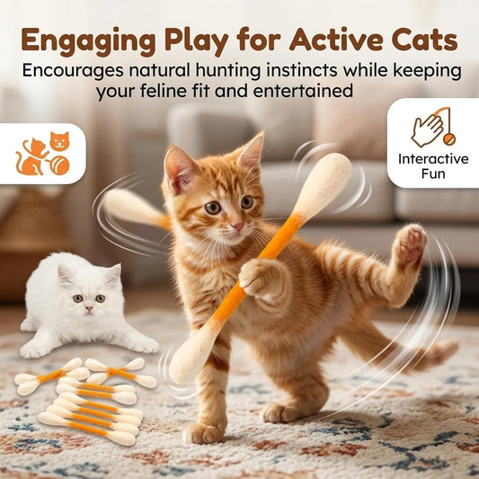6 Pack Large Catnip Swab Interactive Toys for Indoor Cats