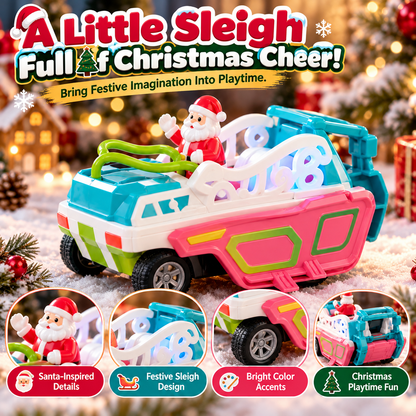 2-in-1 Christmas Transforming Toy | Unicorn and Santa Sleigh, product image 4