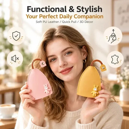 Cute Cartoon Pull-out Key Case