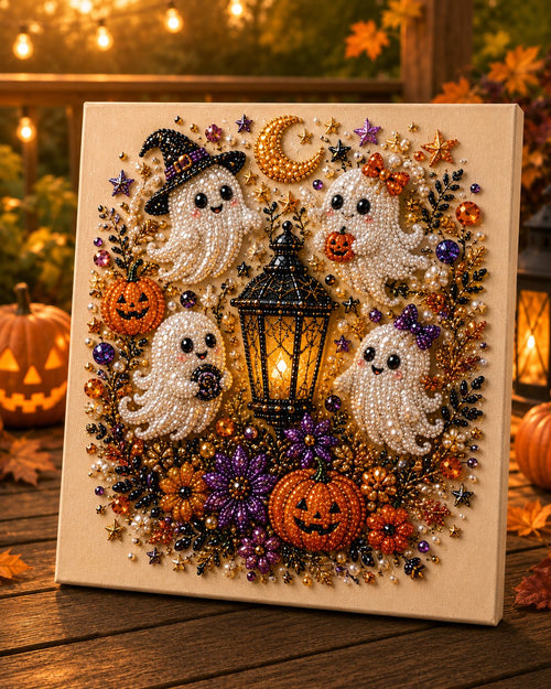 Pearl Art DIY Kit – Turn Tiny Pearls into Spooky-Cute Magic