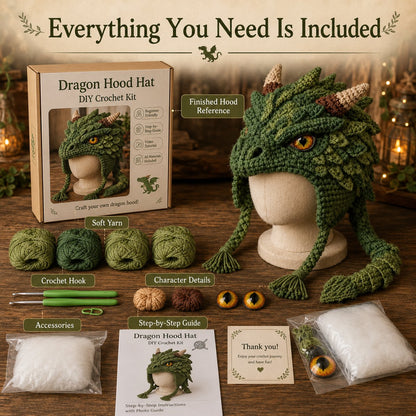 Fantasy Hood Hat DIY Crochet Kit