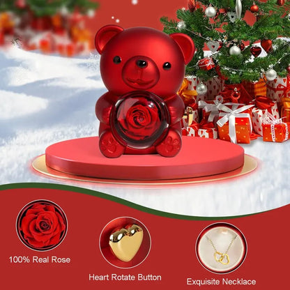 💕Everlasting Rose Teddy Bear - A romantic gift