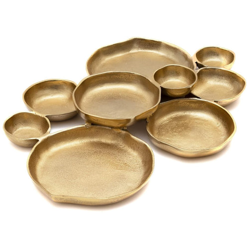 Gold 9 Cluster Decorative Bowls