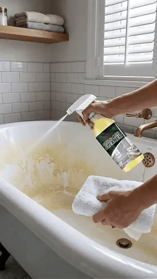 Bathroom stain remover cleaning toilet and sink stains