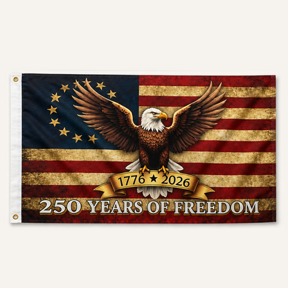 1776–2026 USA 250th Anniversary Patriotic Eagle Flag