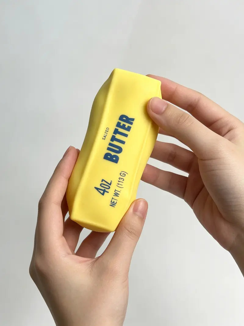 🧈 2 PCS Crunchy Butter Bar Squishy Toys – Satisfying Sensory Fidget Set