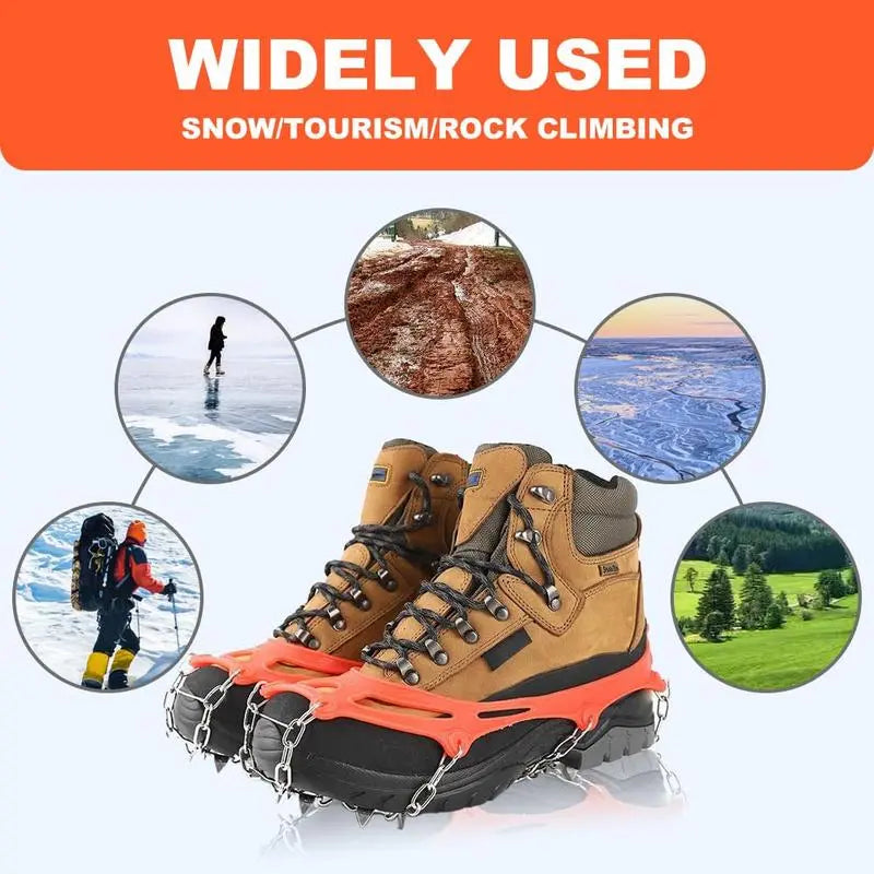 Ice Cleats for Shoes – Anti-Slip Snow Grips for Winter Walking & Hiking