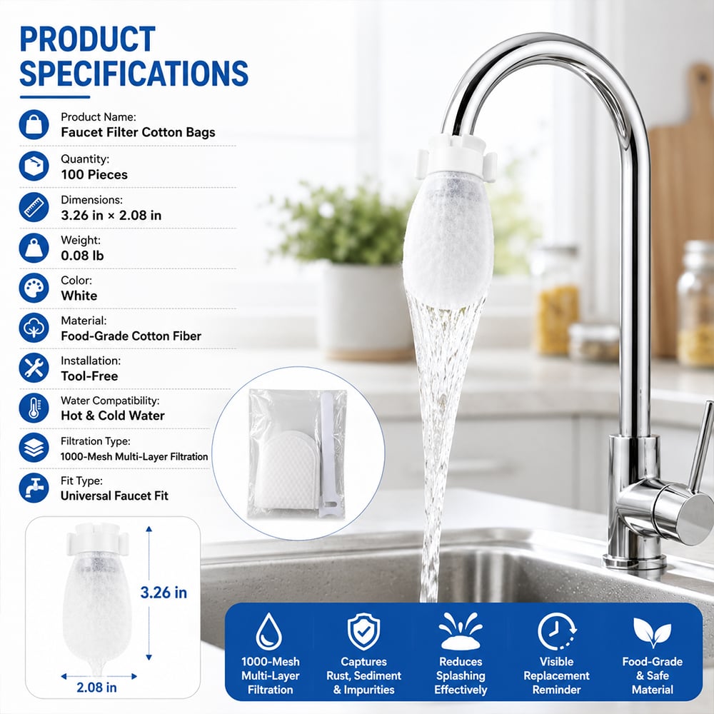 Faucet Filter Cotton Bags - Universal
