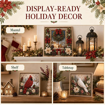 3D Christmas Fabric Poke Art Kit🖼️