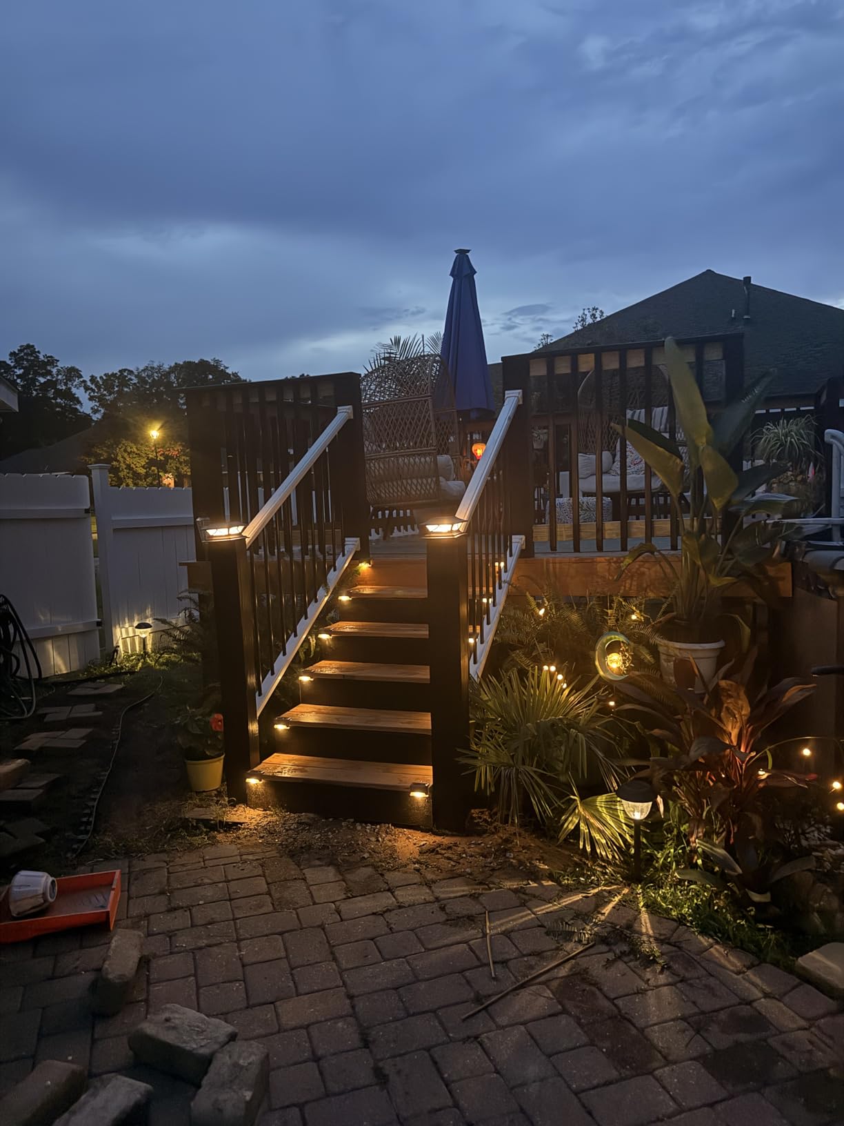 Solar deck lights customer review photo