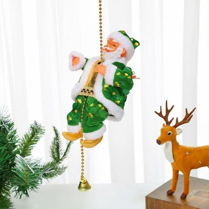 Santa Claus Up-and-Down Climbing Christmas Decor – Moving Holiday Ornament
