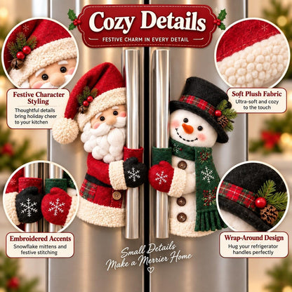 Christmas Santa & Snowman Handle Huggers
