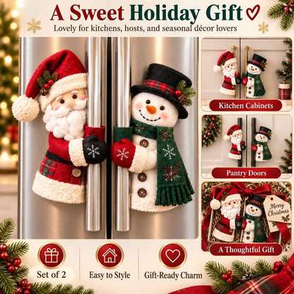 Christmas Santa & Snowman Handle Huggers
