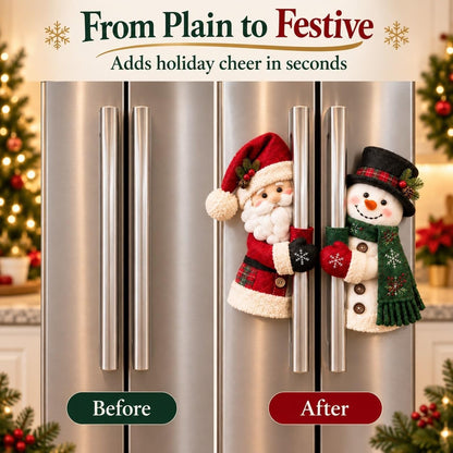 Christmas Santa & Snowman Handle Huggers