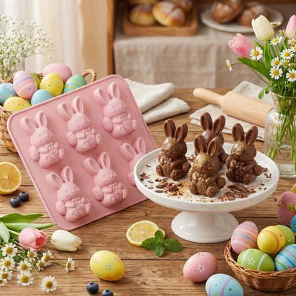 🐇🐰 Mini Highland Cow/Rabbit Ice Cube Mold – Cute 3D Ice for Drinks, Parties & Gifts