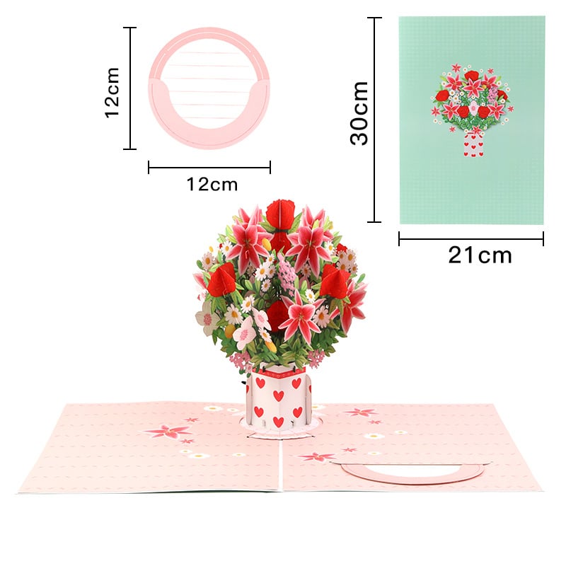 🌹 FOREVER-BLOOMING 3D VALENTINE'S POP-UP CARD