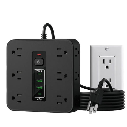 ⚡16-in-1 Power Strip with Switch & Surge Protection,ETL Listed Fireproof Power Strip