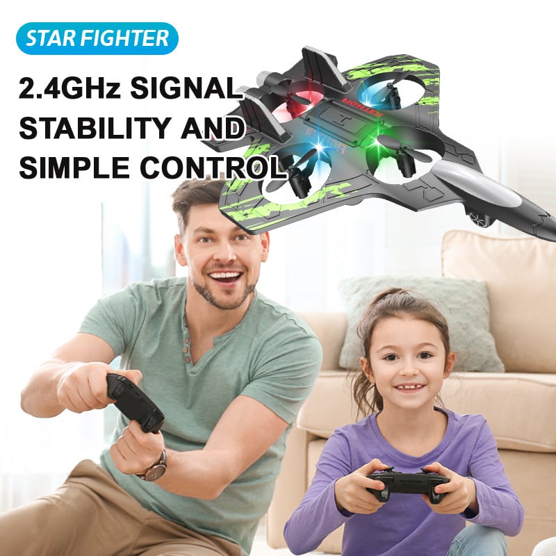 Upgraded Fighter Drone: 360° Flips & Turbo Power ✈️