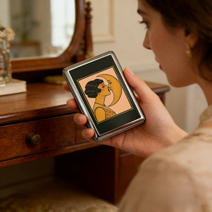 Vintage Art Deco Versatile Card & Cash Case With RFID Protection