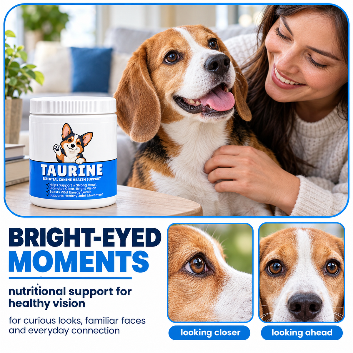 Dog Taurine Nutritional Supplement for Respiratory Support
