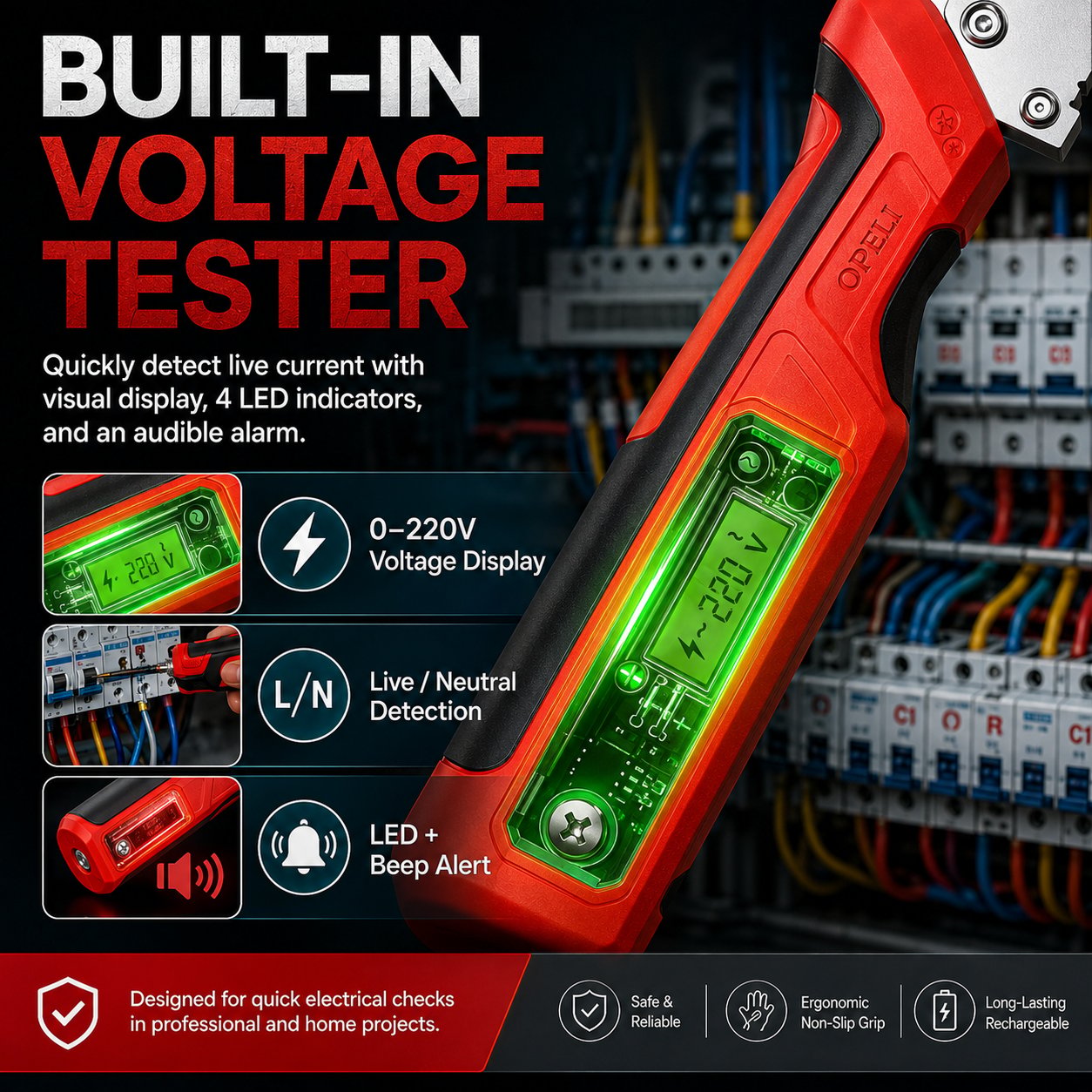 ⚡ 16-in-1 Electrical Pliers with Voltage Tester